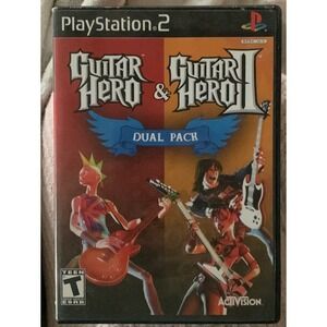Guitar Hero and Guitar Hero II Dual pack game for‎ PlayStation 2